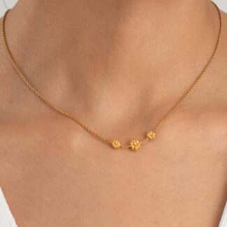22ct Sunrise Gold Necklace | Rosettes Collection
