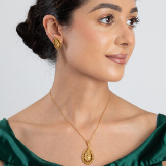 22ct Gold Antique Finish Stud Earrings | Armari Collection 22ct Gold Antique Finish Stud Earrings | Armari Collection