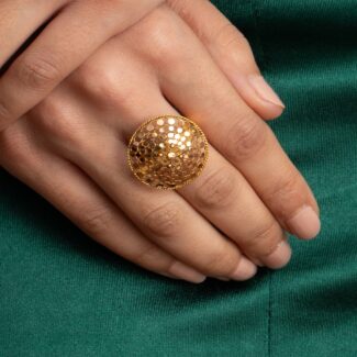 22ct Gold Cocktail Adjustable Ring 22ct Gold Cocktail Adjustable Ring