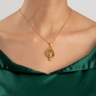 22K Gold Pear Drop Pendant 22K Gold Pear Drop Pendant