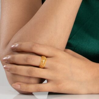 22ct Gold Armari Collection Ring Band | Size J 1/2 22ct Gold Armari Collection Ring Band | Size J 1/2