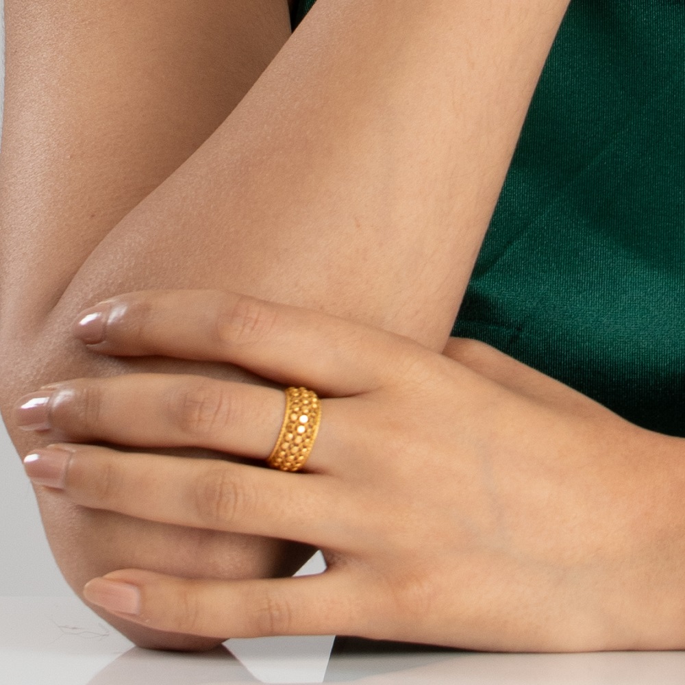 22 Ayar Altın Armari Koleksiyonu Yüzük Bandı | J 1/2 Beden 22 Ayar Altın Armari Koleksiyonu Yüzük Bandı | J 1/2 Beden