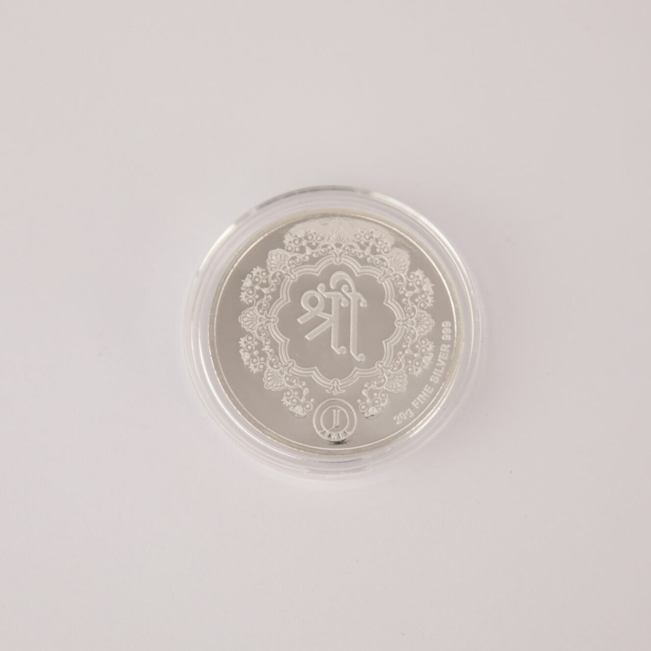 Gümüş Ganesh Coin - 20g, Canlı Renk Sürümü Gümüş Ganesh Coin - 20g, Canlı Renk Sürümü