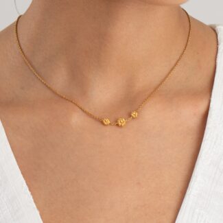 22ct Sunrise Gold Necklace | Rosettes Collection