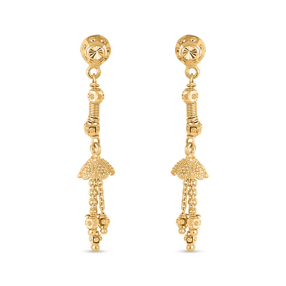 22 Ayar Altın Damla Küpe 22 Ayar Altın Damla Küpe