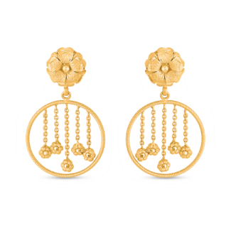 22ct Sunrise Gold Fancy Earrings | Rosette Collection
