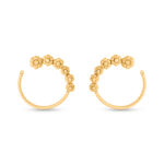 22ct Sunrise Gold Rosette Hoop Style Earring Studs 22ct Sunrise Gold Rosette Hoop Style Earring Studs