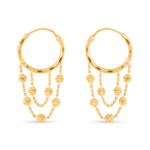 22 Ayar Gündoğumu Altın Rozet Halka Küpe 22 Ayar Gündoğumu Altın Rozet Halka Küpe