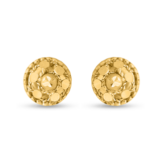 22ct Gold Antique Finish Stud | Armari Collection | 6mm
