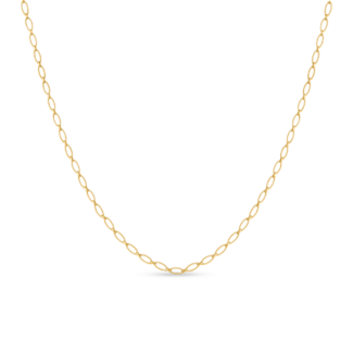 22ct Sunrise Gold Link Chain | 19 Inches | Twisted Collection 22ct Sunrise Gold Link Chain | 19 Inches | Twisted Collection