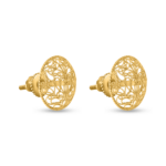 22ct Gold Stud Earring | 18mm 22ct Gold Stud Earring | 18mm