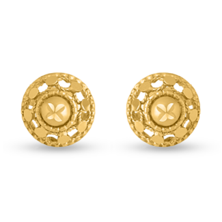 22ct Gold Antique Finish Stud | Armari Collection 22ct Gold Antique Finish Stud | Armari Collection