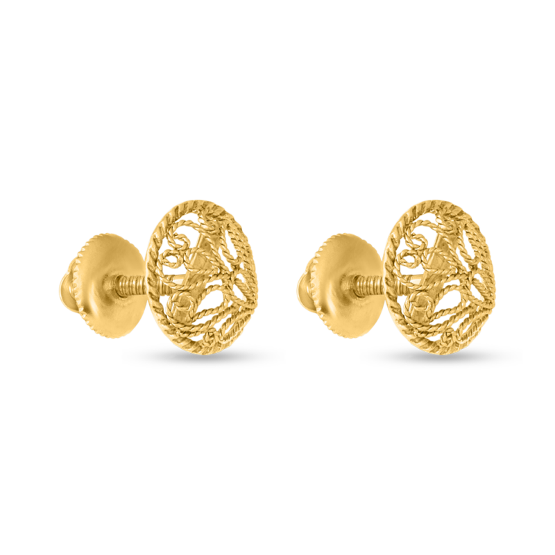 22 Ayar Altın Antik Kaplama Saplama | 10mm 22 Ayar Altın Antik Kaplama Saplama | 10mm