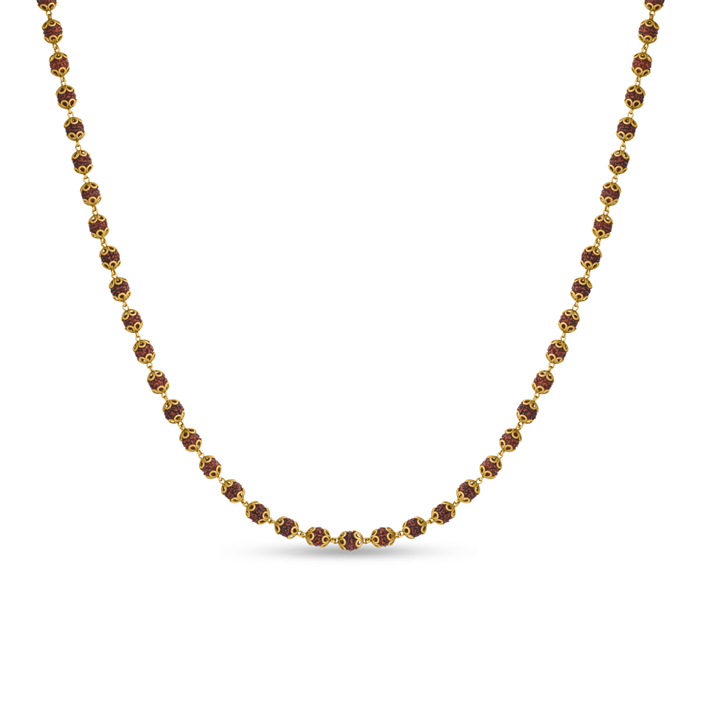 22 Ayar Altın Rudraksh Mala | 26 İnç 22 Ayar Altın Rudraksh Mala | 26 İnç