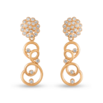 أقراط من الذهب عيار 22 قيراط مع أحجار CZ أقراط من الذهب عيار 22 قيراط مع أحجار CZ