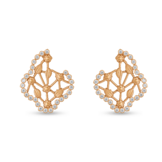 22ct Rose Gold Earring with CZ Stones 22ct Rose Gold Earring with CZ Stones
