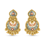 22 Ayar Altın Chand Bali Mineli Küpe 22 Ayar Altın Chand Bali Mineli Küpe