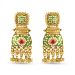 22 Ayar Altın Mineli Damla Küpe 22 Ayar Altın Mineli Damla Küpe