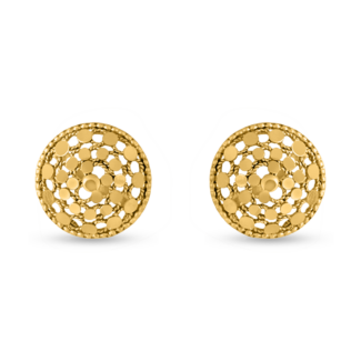 22ct Gold Antique Finish Stud | Armari Collection