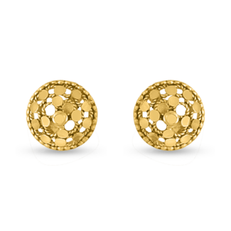 22ct Gold Antique Finish Stud | Armari Collection | 6mm 22ct Gold Antique Finish Stud | Armari Collection | 6mm