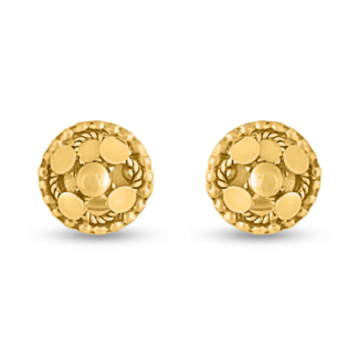 22ct Gold Antique Stud | Armari Collection | 4mm 22ct Gold Antique Stud | Armari Collection | 4mm