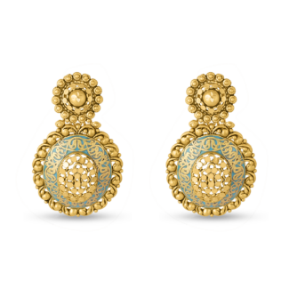 22ct Gold Armari Collection Earring With Enamel 22ct Gold Armari Collection Earring With Enamel