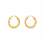 أقراط دائرية من الذهب عيار 22 قيراط أقراط دائرية من الذهب عيار 22 قيراط