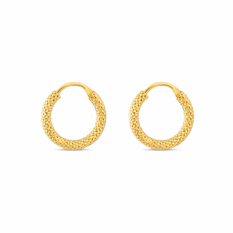 أقراط دائرية من الذهب عيار 22 قيراط أقراط دائرية من الذهب عيار 22 قيراط