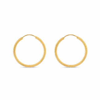 22ct Gold Designer Hoop Earring 22ct Gold Designer Hoop Earring