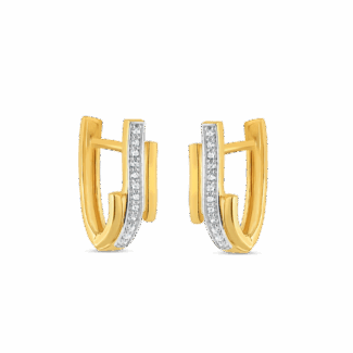 Hoop Earring with CZ Stones Hoop Earring with CZ Stones