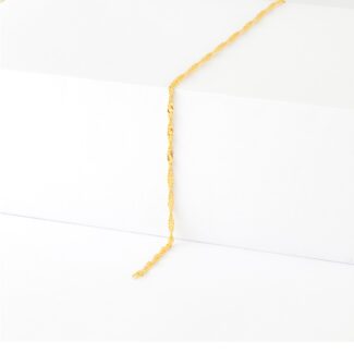 22ct Gold Disco Ripple Chain | 20 Inches 22ct Gold Disco Ripple Chain | 20 Inches