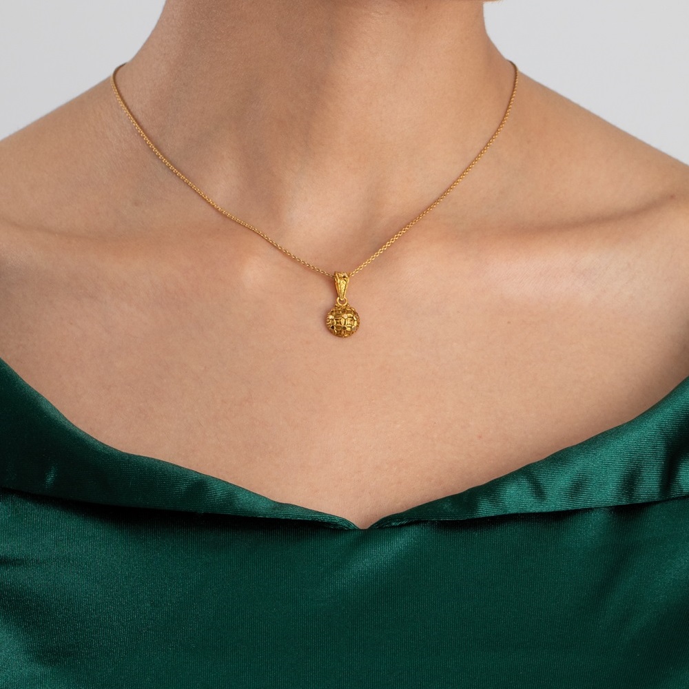 Armari Koleksiyonu 22 Ayar Sarı Altın Kolye Ucu | 10mm Armari Koleksiyonu 22 Ayar Sarı Altın Kolye Ucu | 10mm