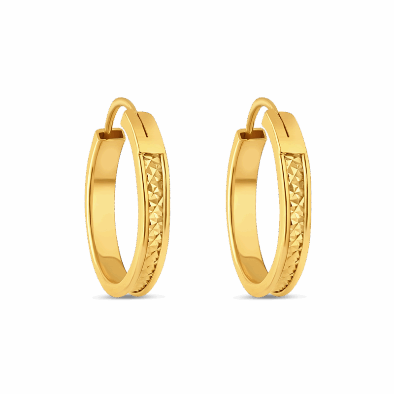 22kt Yellow Gold Dailywear Hoop Earrings 22kt Yellow Gold Dailywear Hoop Earrings