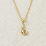 Floral CZ Pendant in 22ct Gold