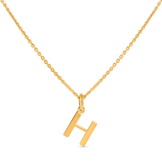 22ct Sunrise Gold Initial H Pendant 22ct Sunrise Gold Initial H Pendant