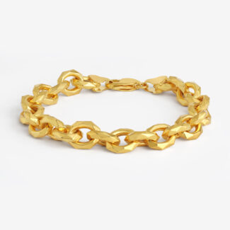 22ct Gold belcher bracelet mens | 8 Inches 22ct Gold belcher bracelet mens | 8 Inches