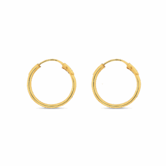22kt Yellow Gold Dailywear Hoop Earrings