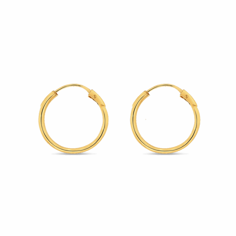 22kt Yellow Gold Dailywear Hoop Earrings 22kt Yellow Gold Dailywear Hoop Earrings