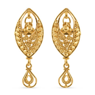 22ct Gold Filigree Drop Earrings 22ct Gold Filigree Drop Earrings