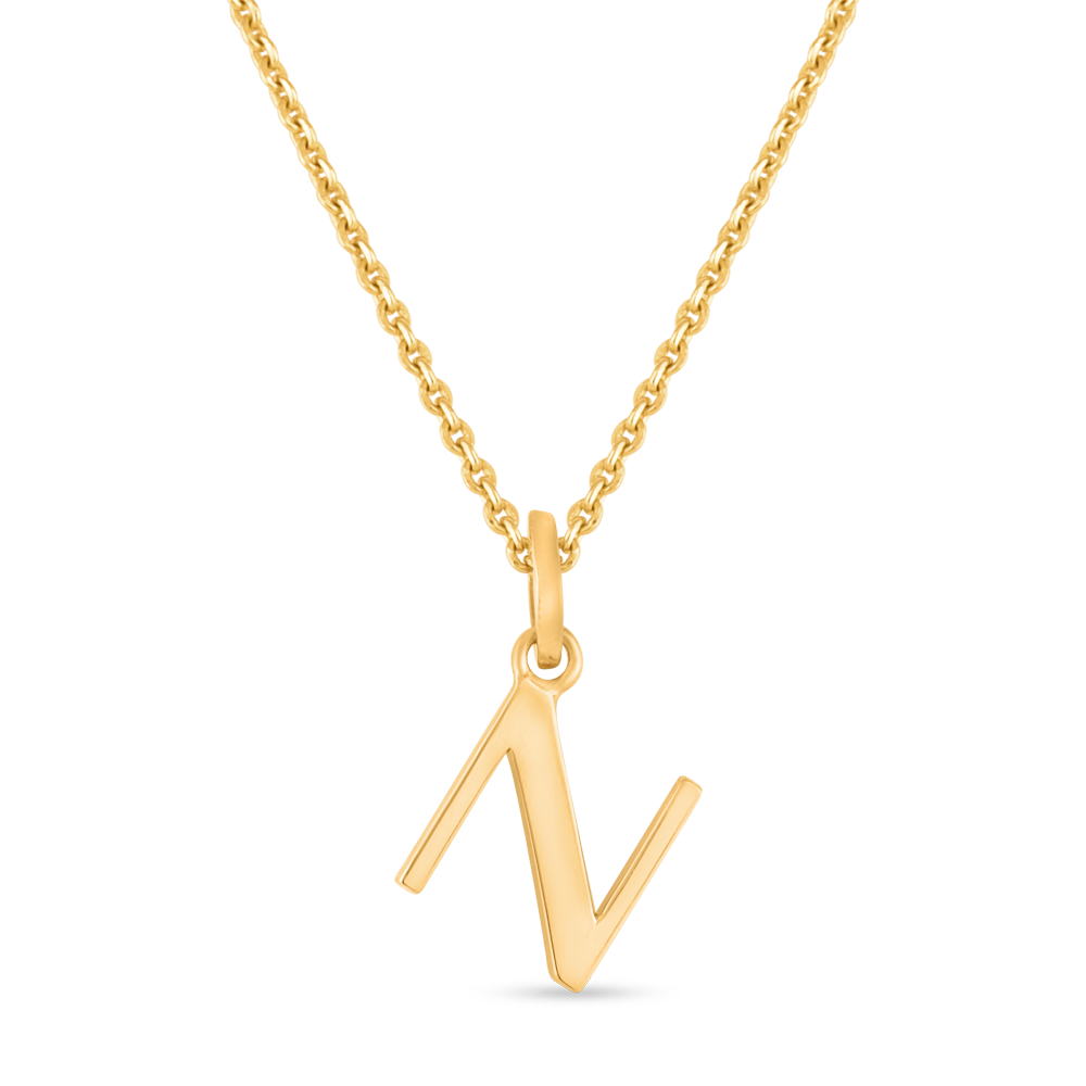 22 Ayar Altın Kolye Baş Harfi N 22 Ayar Altın Kolye Baş Harfi N