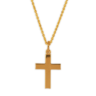 Real 24ct Gold Cross Pendant