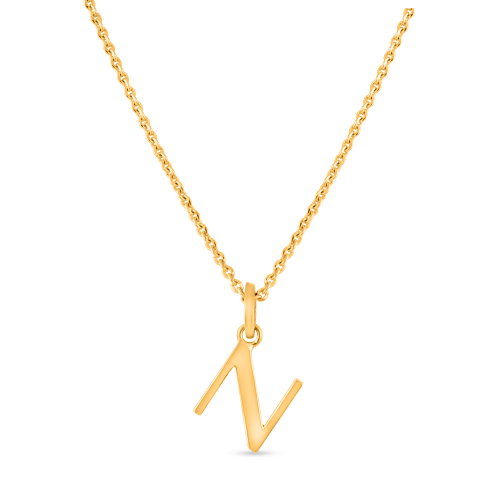 22 Ayar Altın Kolye Baş Harfi N 22 Ayar Altın Kolye Baş Harfi N