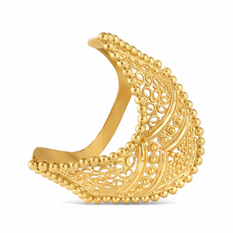 خاتم فانكي من الذهب عيار 22 قيراط | مجموعة جالي فيليجري خاتم فانكي من الذهب عيار 22 قيراط | مجموعة جالي فيليجري