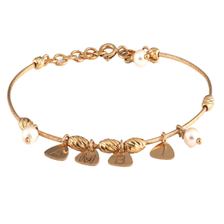 22ct Personalised Initial Bracelet