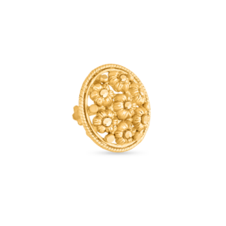 22ct Gold Rosette Nose Stud with Screwback