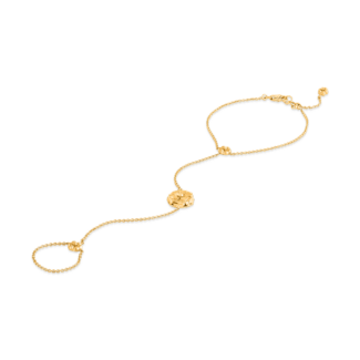 22ct Gold Poncha with Rosette Flower | 6.5 Inches 22ct Gold Poncha with Rosette Flower | 6.5 Inches