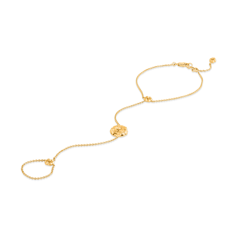 Rozet Çiçekli 22 Ayar Altın Ponka | 6,5 İnç Rozet Çiçekli 22 Ayar Altın Ponka | 6,5 İnç