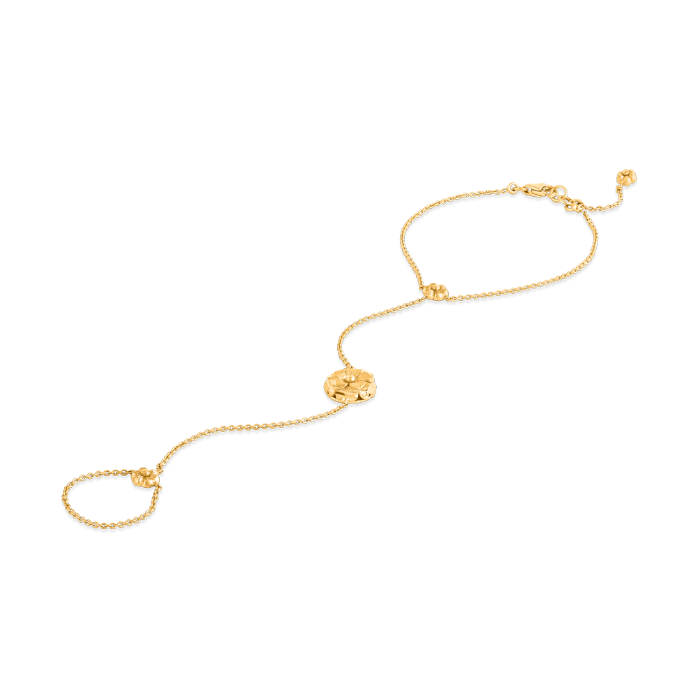 Rozet Çiçekli 22 Ayar Altın Ponka | 6,5 İnç Rozet Çiçekli 22 Ayar Altın Ponka | 6,5 İnç