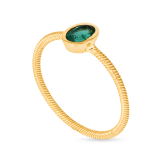 Solo Emerald Ring