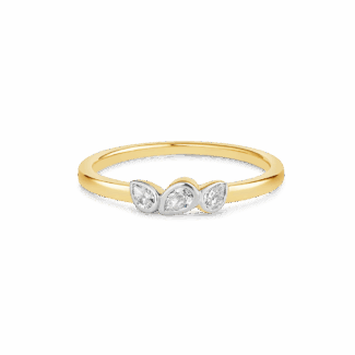 18ct Gold Diamond Ring | Size L